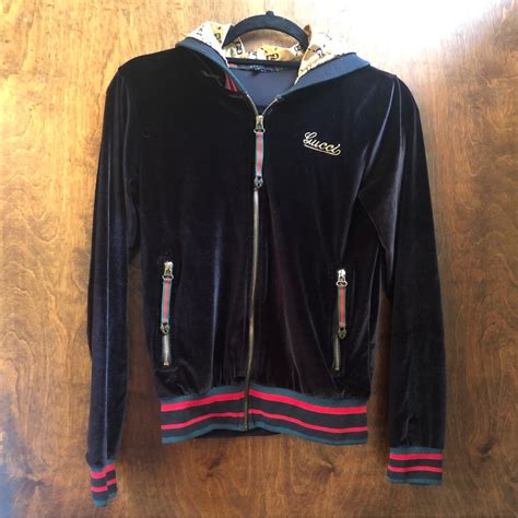 gucci supreme sweater|gucci velour sweatsuit.